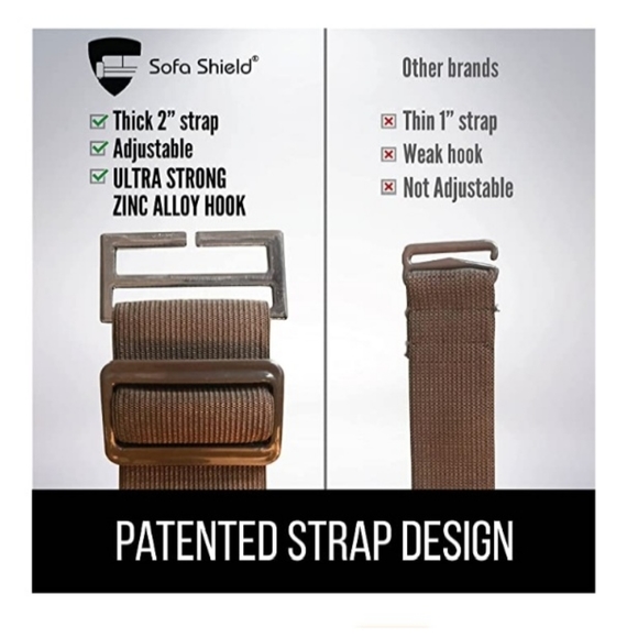 New!Sofa Shield Light Taupe Loveseat Tear Resistant Quilted REVERSIBLE Protector - Picture 5 of 7